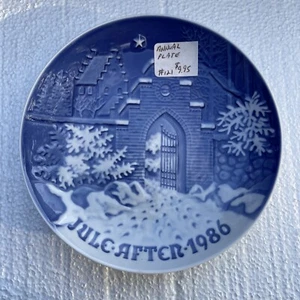 B&G Bing & Grondahl Christmas Plate 1986 Signed Edward Jensen Silent Night VGC - Picture 1 of 2