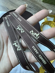 Hermes Band verkauft vom Konvolut 3 Yards (108 Zoll) nur ein Stück geschnitten - Bild 1 von 13