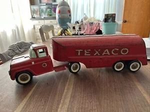 1950er Jahre Buddy L Texaco Tanker gepresster Stahl Spielzeug LKW - Bild 1 von 13