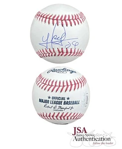 Yariel Rodriguez Firmato Ufficiale Rawlings MLB Baseball Blue Jays Auto ~ JSA COA - Foto 1 di 2
