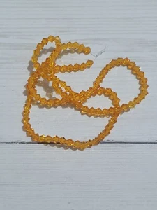 110 arancione cucito su punto BICONO 4mm PERLINE GEMMA CRISTALLO STRASS gioielli - Foto 1 di 1