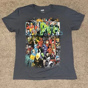Camiseta Marvel Team Up Group Shot Comic Collage Adulto Gris Talla Grande - Imagen 1 de 5