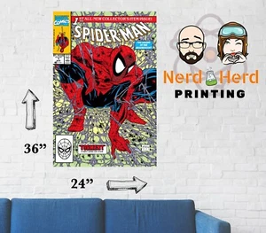 Spider-man #1 1990 McFarlane Cover Poster Multiple Sizes and Papers 11x17-24x36 - Picture 1 of 2