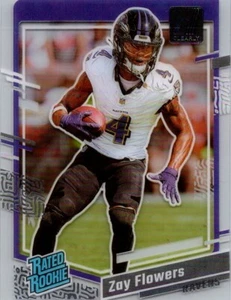 2023 Panini Clearly Donruss #92 Zay Flowers - RC N229 - Picture 1 of 2