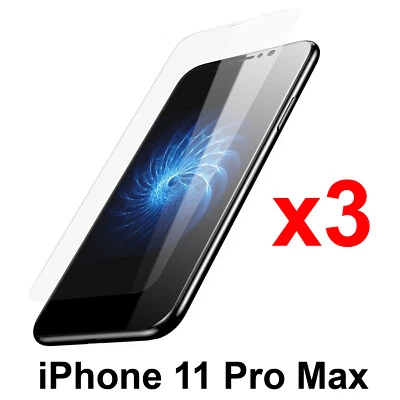 x3 Antiarañazos 4H PET Película Protector Pantalla para Apple iPhone 11 PRO MAX Frontal Foto 1 de 4