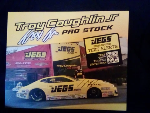 2021TROY COUGHLIN JR. "SIGNED" PRO STOCK NHRA POSTCARD Cover