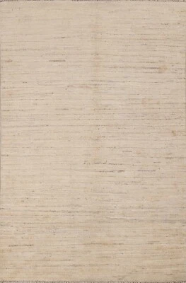 Abstract Gabbeh Modern Oriental Area Rug Hand-knotted Wool Kitchen Carpet 3x5 ft - Image 1 of 4