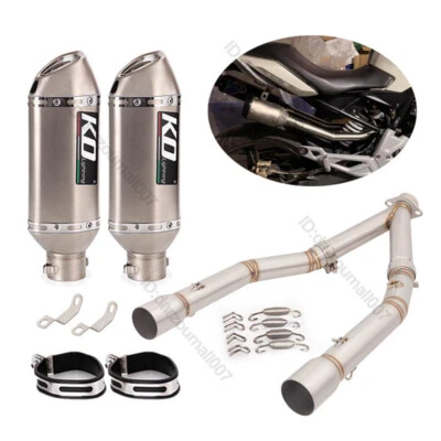 Puntas de escape silenciador tubo delantero escape para BMW G310GS G310R 2017-2024 Foto 1 de 4