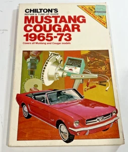 Chilton 6542 Mustang Cougar 1965-73 guía de reparación y puesta a punto - Imagen 1 de 3