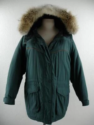 Cabela's Premier Northern Goose Down Parka Jacket Coat Coyote Fur Trim Women's L - Image 1 of 4