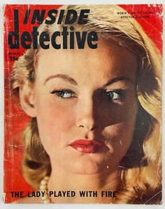 Inside Detective Magazine, August 1948, Vintage True Crime Stories, Pulp - Picture 1 of 5