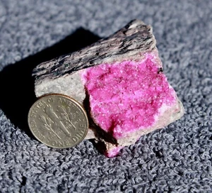 Hot Pink Cobalto Calcite drusy  lapidary or mineral specimen - Picture 1 of 4