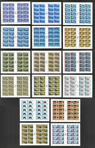 M3712 Bahamas 2012 SG1600/15 - 2012 Marine Life in COMPLETE SHEETS of 20 Cover