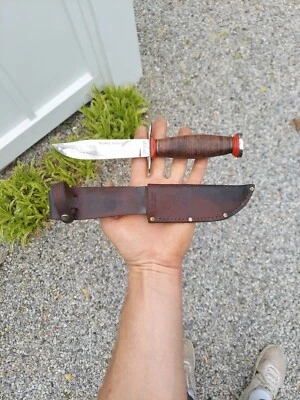 Vintage Schrade Walden Nueva York EE. UU. Cuchillo Bowie Hunter  Foto 1 de 4