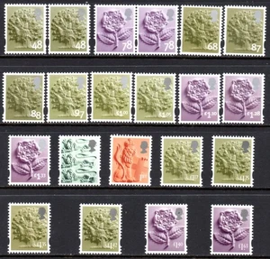ENGLAND 2007-2020 SCARCER DECIMAL SELECTION (21), FINE MNH. BELOW FACE - Picture 1 of 1