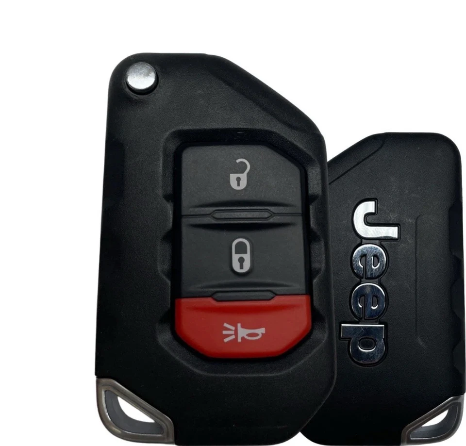 OEM UNLOCKED 2018 - 2025 Jeep Wrangler SMART Remote Flip Key 3B - OHT1130261 - Image 1 of 1