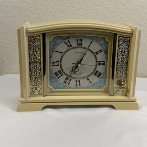 Seiko Fancy Gold Music Bell Japanese 2 jewel alarm clock Vintage SEE DESC - Picture 1 of 11