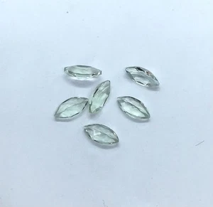 Piedras preciosas sueltas naturales AAA corte marquesa amatista verde para surtido de todas las joyas - Imagen 1 de 10