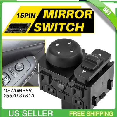 Interruptor de espejo retrovisor eléctrico para Nissan Rogue Pathfinder 2013-2019 Murano Máxima Altima Foto 1 de 4