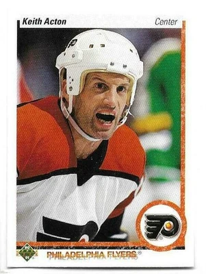 KEITH ACTON 1990-91 UPPER DECK CARD NEAR MINT CONDITION - Image 1 of 2