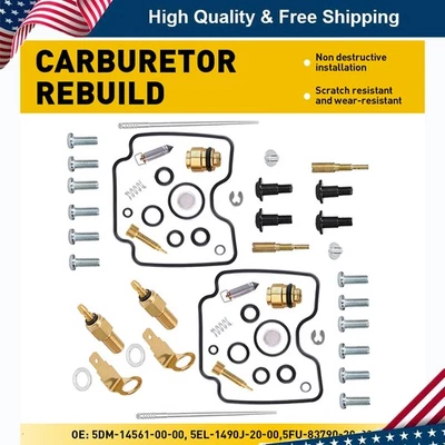 Kit de reparación de reconstrucción de carburador para Yamaha V-STAR 1100 XVS1100 MIDNIGHT 05-09 Foto 1 de 4