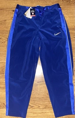 Calça pódio feminina grande Nike Paris 2024 equipe olímpica dos EUA nova com etiquetas - Imagem 1 de 4