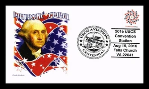 DR JIM STAMPS US COVER PATRIOTIC SPIRAL FDC USCG AVIATION CENTENNIAL PANDA - Picture 1 of 2