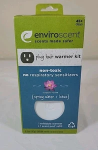 Enviroscent Non-toxic Plug Hub Warmer Kit Spring Water + Lotus (1 warmer+ 1 pod) - Picture 1 of 5