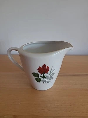 Milchkännchen Seltmann Weiden K rote Rose sehr selten! neuwertig - Bild 1 von 4