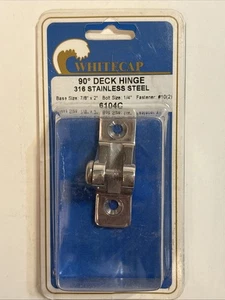 Whitecap 90 Degree 316 Stainless Steel Deck Hinge - Picture 1 of 5