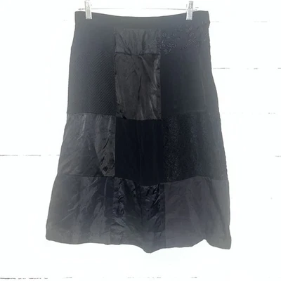COMME des GARÇONS Black Patchwork Skirt - Image 1 of 4