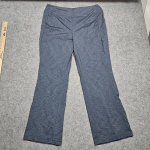 Pantaloni yoga donna Duluth Trading Co grigi tasca zip laterale taglia large  - Foto 1 di 8