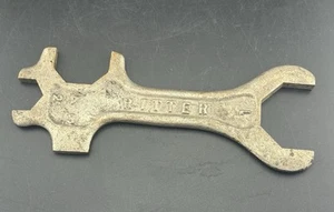Vintage RITTER BRASS WRENCH MULTI-TOOL 6-3/4" Gas Valve Wrench - Picture 1 of 2