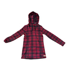 Powder River Outfitters by Panhandle Womens Red Plaid Hooded Jacket Size S - Picture 1 of 7