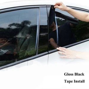 Decal Cover Pillar Posts 6pcs Door Trim Window Trim Fit For Acura TSX 2009-2014 - Picture 1 of 7