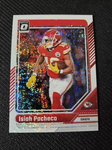 Isiah Pacheco 2024 Panini Donruss Optic Football Card SP White Sparkle NFL - Bild 1 von 2