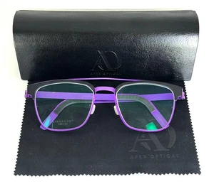 LINDBERG STRIP 9832 014/BE7M T419 75 Purple Aviator Eyeglasses 50-19-135 B:41 - Picture 1 of 13