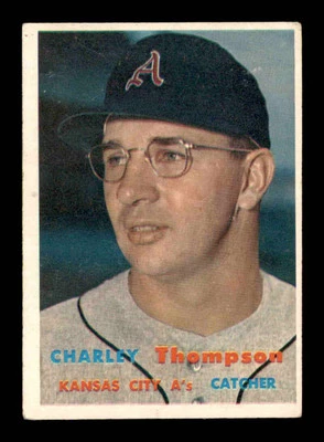 1957 Topps #142 Charley Thompson  VG/VGEX X3214338 - Image 1 of 3