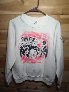Vtg Jerzees The Little Rascals MCT Sweatshirt Adult L White 80's Single Stitch - Picture 1 of 13