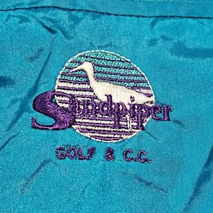 Vintage 90's Slazenger Windbreaker Large Pastel L Teal Purple Jacket Sandpiper - Picture 1 of 5