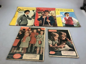 5x Heft Zeitschrift 50er Jahre ELSA u. Die KLuge Hausfrau Frauen Mode - Picture 1 of 9