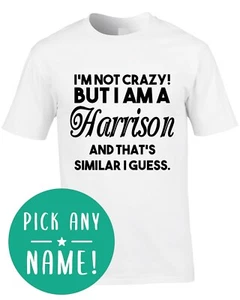 Camiseta Apellido Para Hombre Divertida Loca Regalo Nombre Familia Clan Cosa Reunión Personalizada - Imagen 1 de 3