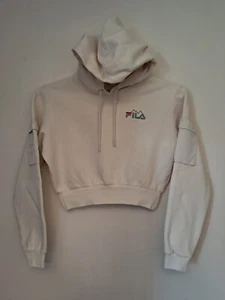 Fila Cropped Hoodie Creme Damen XSmall - Bild 1 von 5
