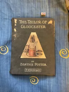 THE TALE OF THE TAILOR OF GLOUCESTER BEATRIX POTTER RARE FIRST EDITION - Picture 1 of 5