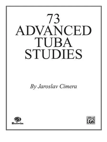 73 ADVANCED TUBA STUDIES MUSIC BOOK JAROSLAV CIMERA ADVANCED TUBA EXERCISES NEW - Image 1 of 1