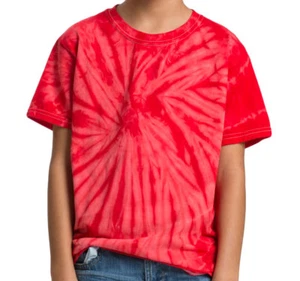 Tie Dye T-Shirts Plain Colors Kids and Adult Colortone 100% Cotton - Picture 1 of 55