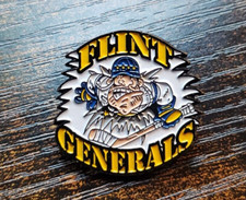 🔥 Flint Generals UHL CoHL Hockey Lapel Pin Minor League Bulldogs Spirits