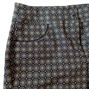 Damen Golfhose Capri Gr. 2 dunkelblau mehrfarbig Paspel Stretch Golf EP Pro - Bild 1 von 8