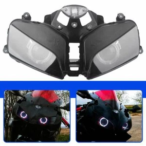 Motorcycle Headlight Assembly LED Double Angel For Honda CBR600RR F5 2003-2006 - Picture 1 of 23