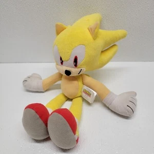 SONIC THE HEDGEHOG SUPER SONIC PLUSH 12" TOMY SEGA T22398 YELLOW - Picture 1 of 24